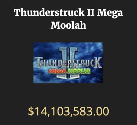 Thunderstruck II Mega Moolah